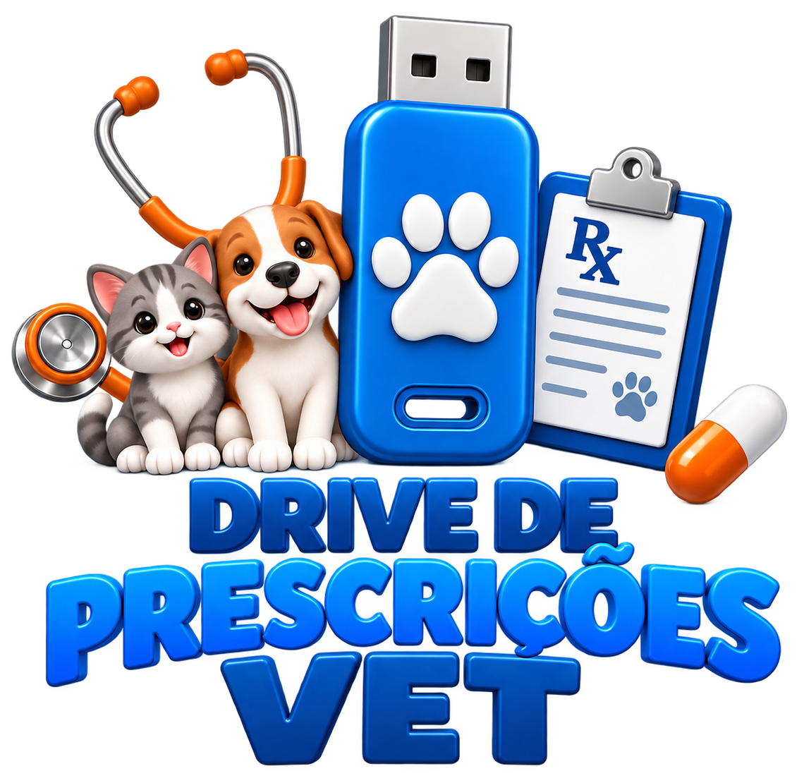 Mockup do Drive de Prescrições Vet